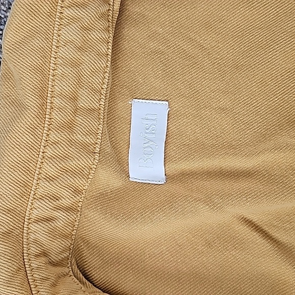 Boyish Jeans The Landon Puff Sleeve Cropped Denim Jacket in Gold Rush Size Small - Picture 4 of 6